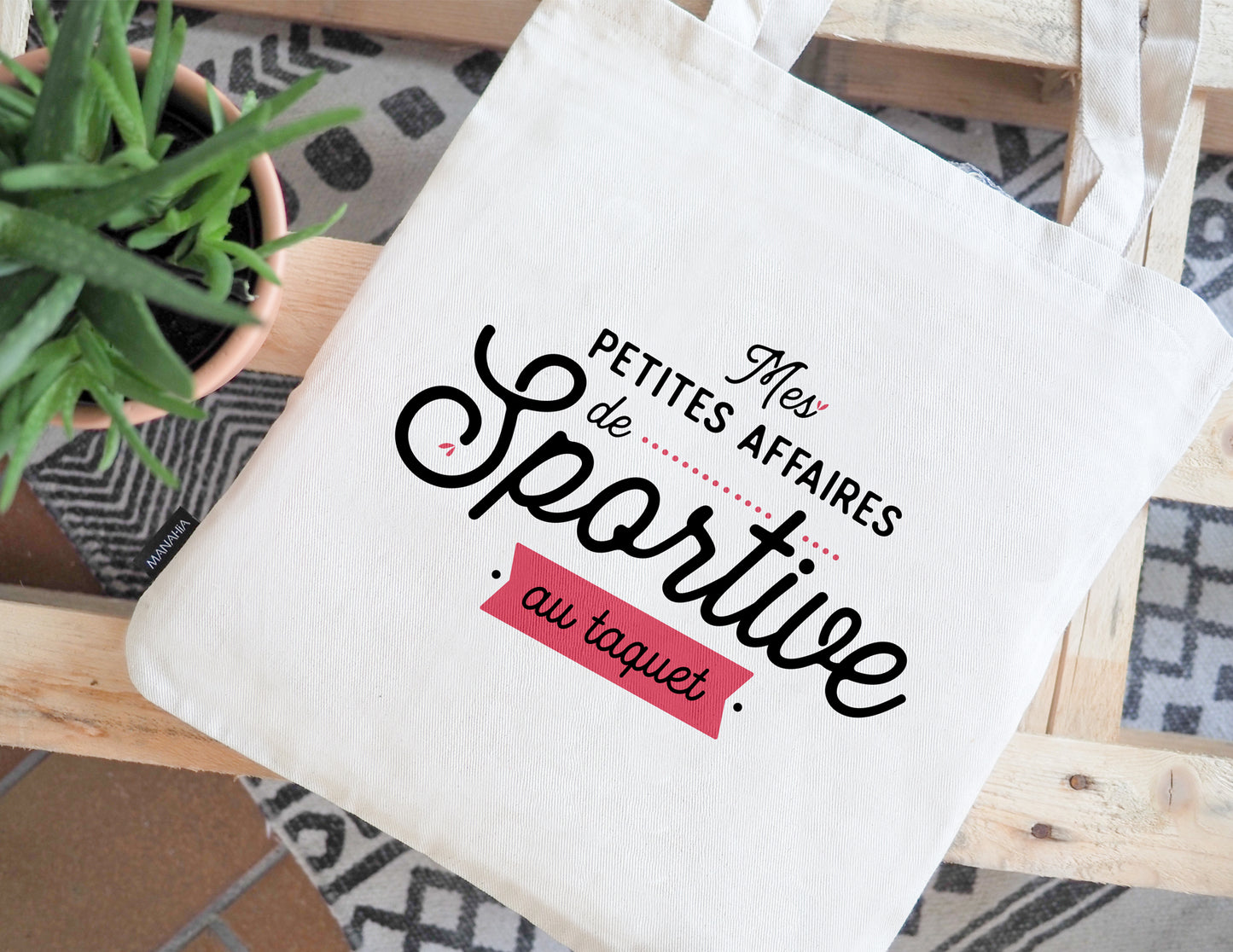 Totebag - Mes petites affaires de sportive au taquet