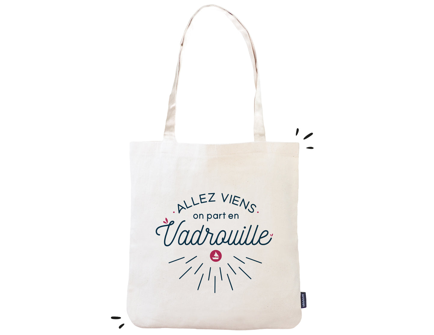 Totebag - Allez viens on part en vadrouille - Manahia