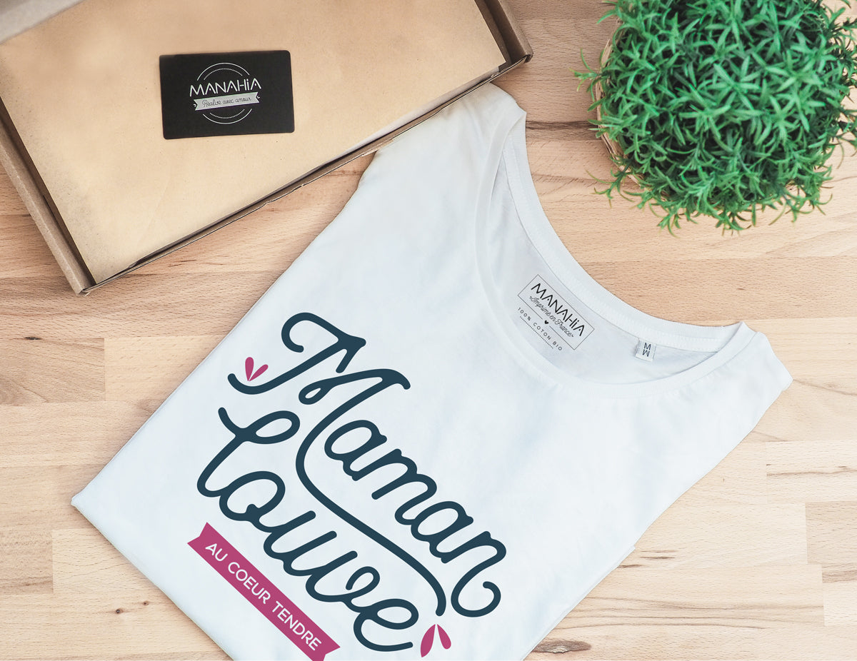 Tshirt femme - Maman louve au cœur tendre