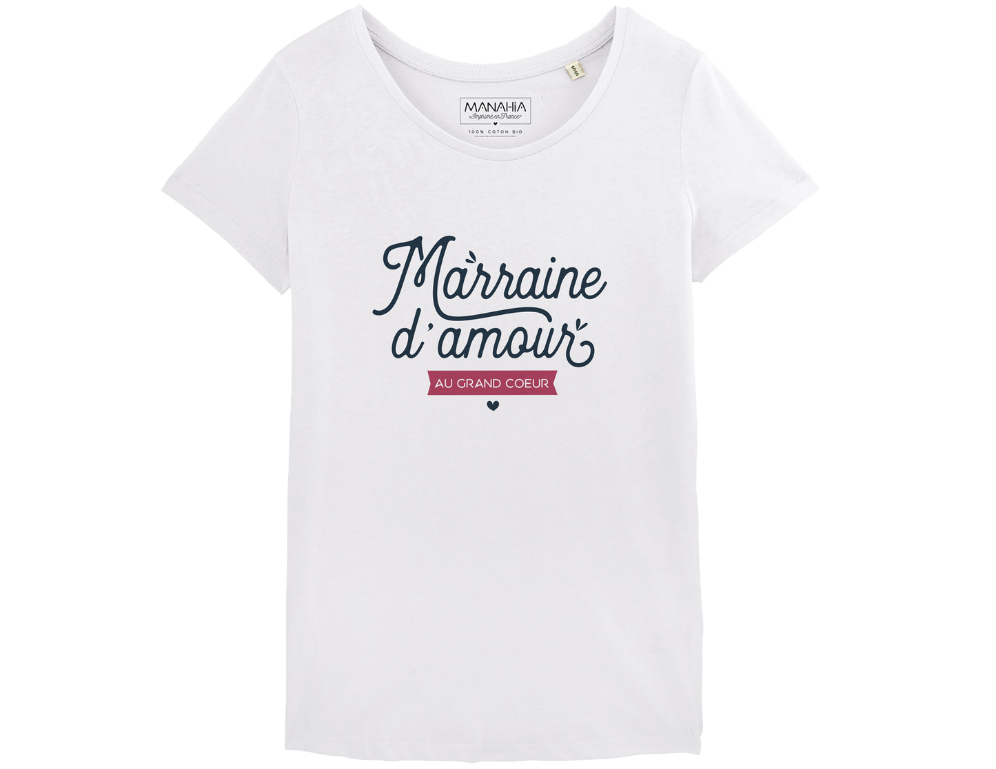 Tshirt femme - Marraine d'amour au grand coeur