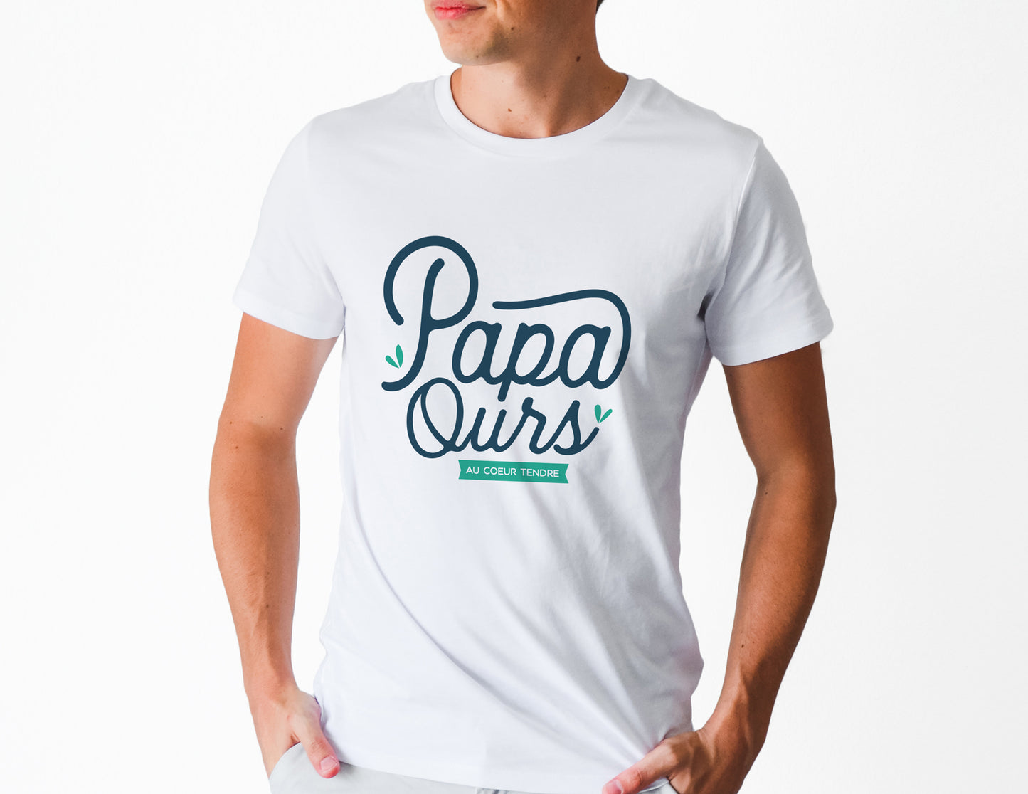 Tshirt homme - Papa ours au coeur tendre
