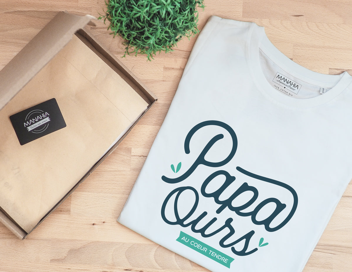 Tshirt homme - Papa ours au coeur tendre