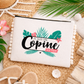Pochette pompons copine – Je suis une copine au top – pochette coton – cadeau amie – anniversaire – Noël