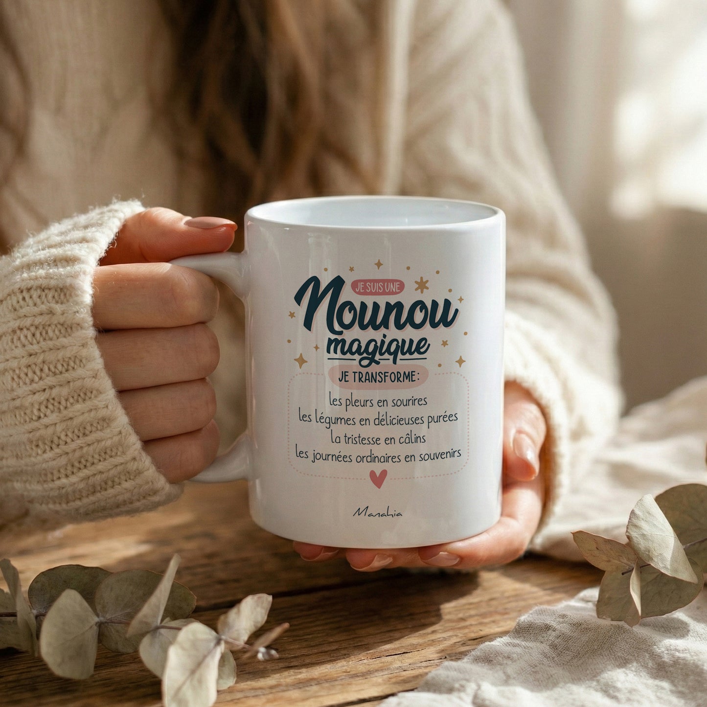 Mug nounou – Je suis une nounou magique – cadeau nounou – fin d’année scolaire – merci nounou
