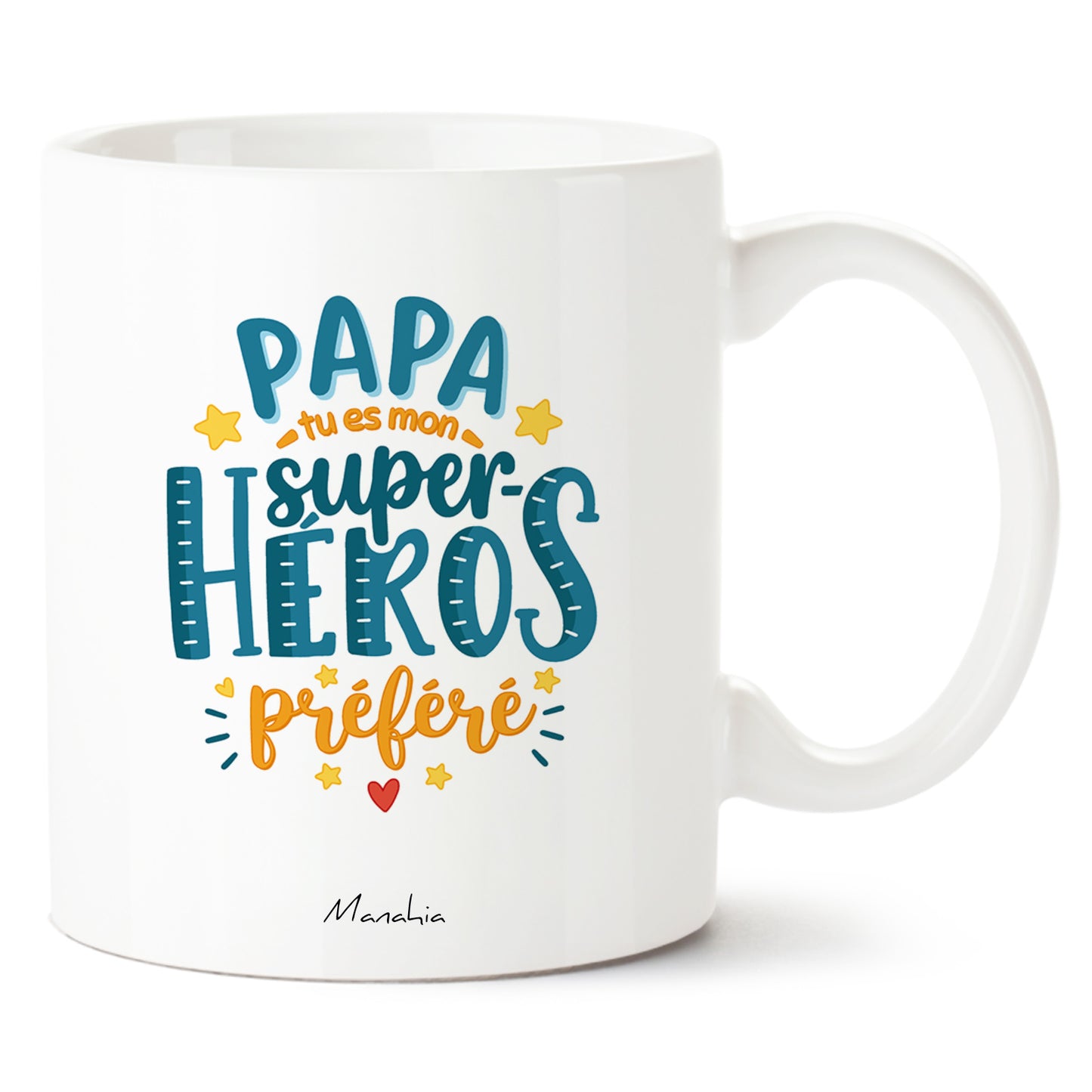 Mug papa – Papa, tu es mon super-heros préféré – cadeau papa – fête des pères