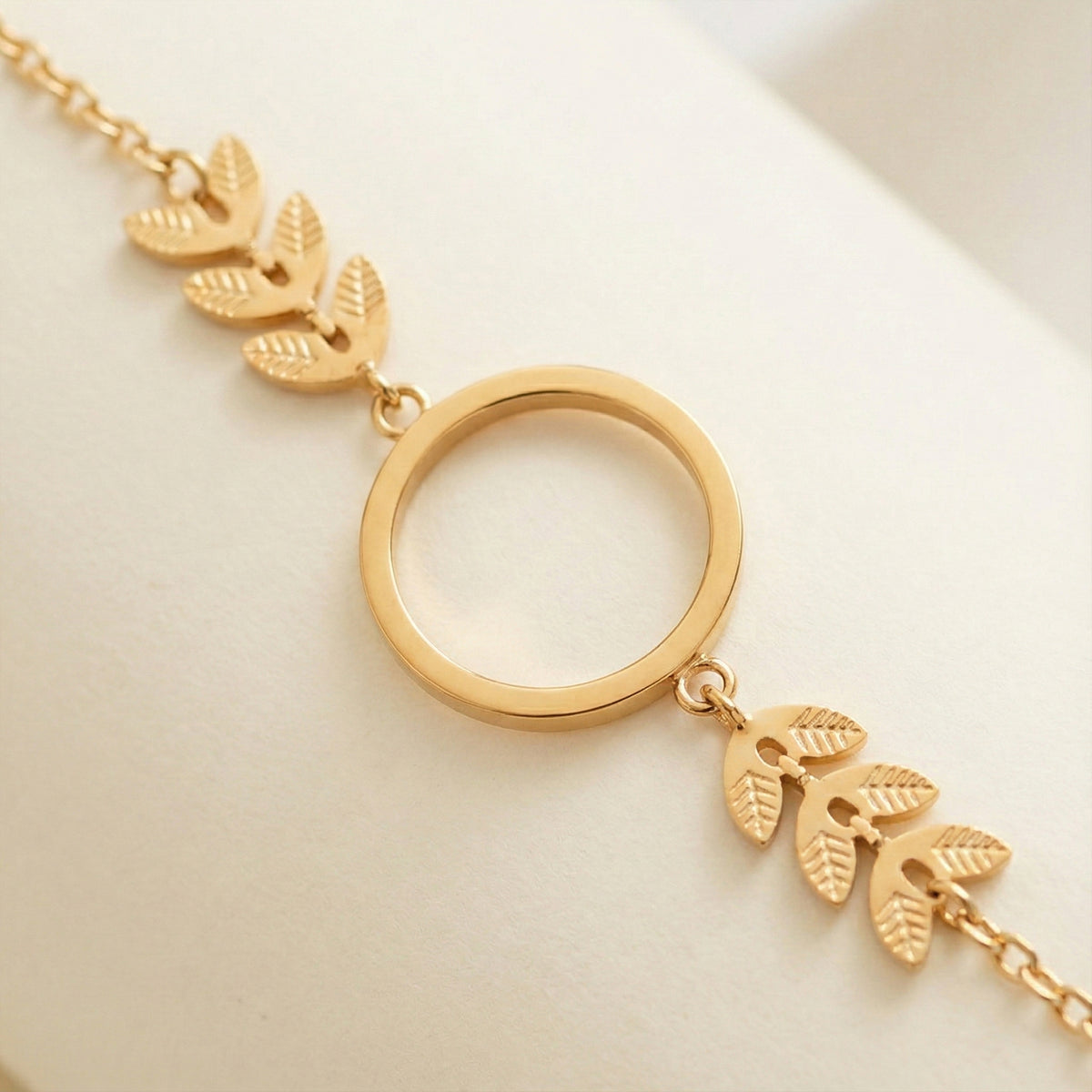 Bracelet Demande Témoin - Cercle Doré en Acier Inoxydable