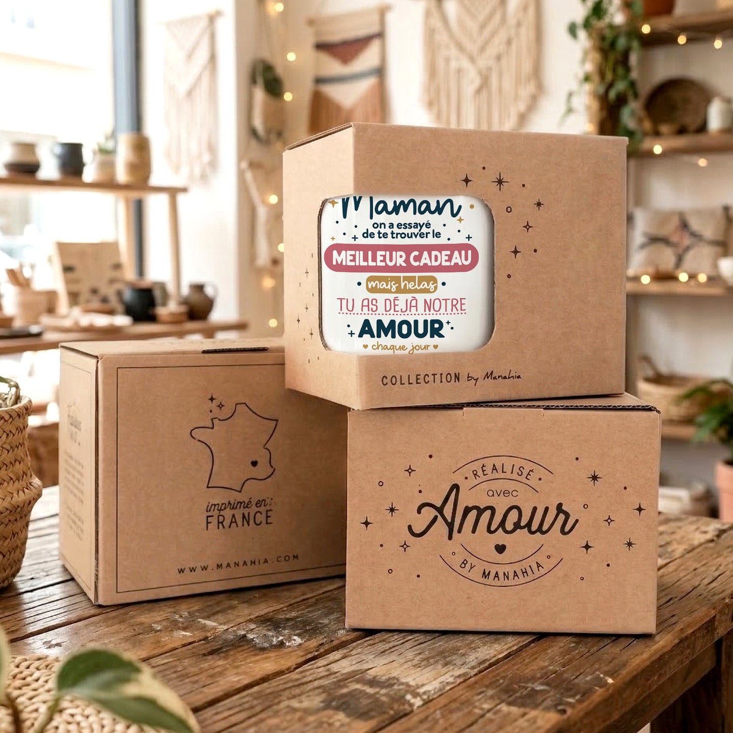 Mug Maman, on a essayé de trouver le meilleur cadeau, mais hélas, tu as déjà notre amour chaque jour.