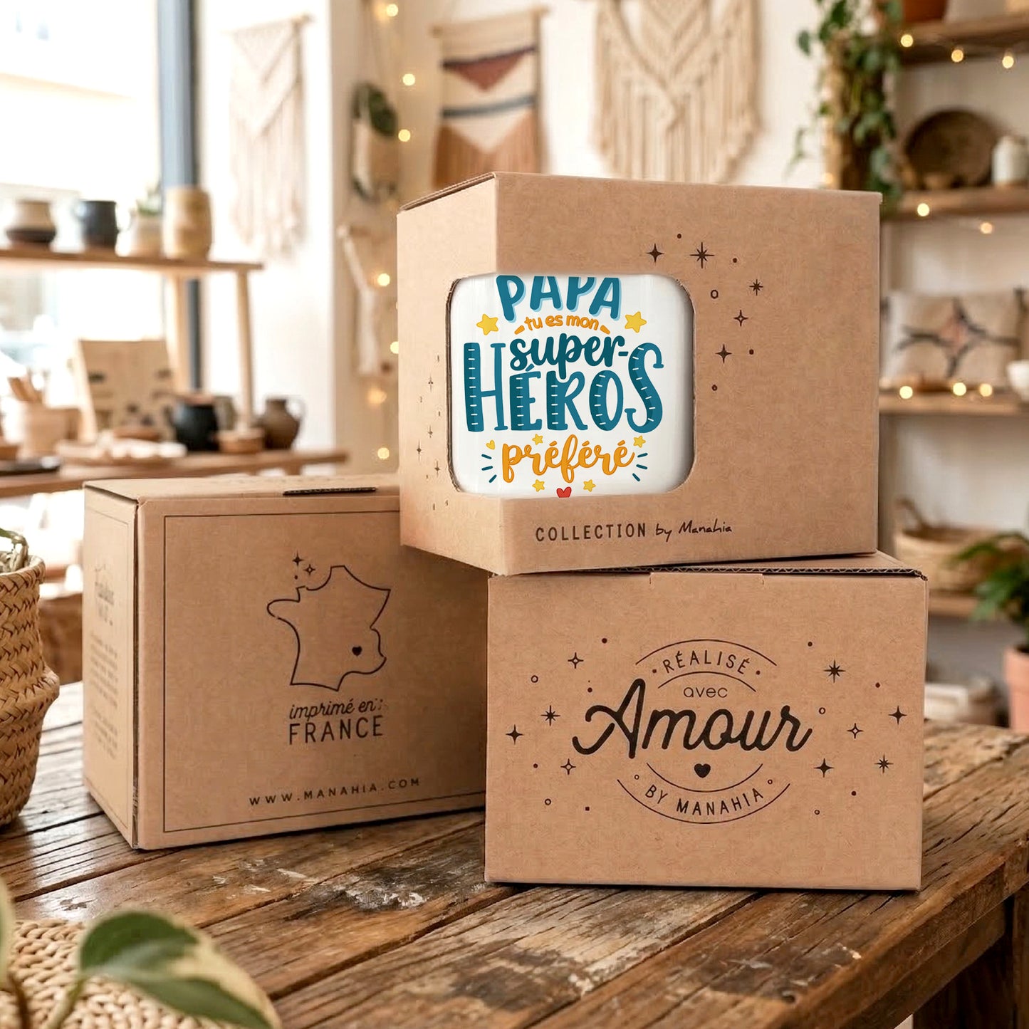 Mug papa – Papa, tu es mon super-heros préféré – cadeau papa – fête des pères