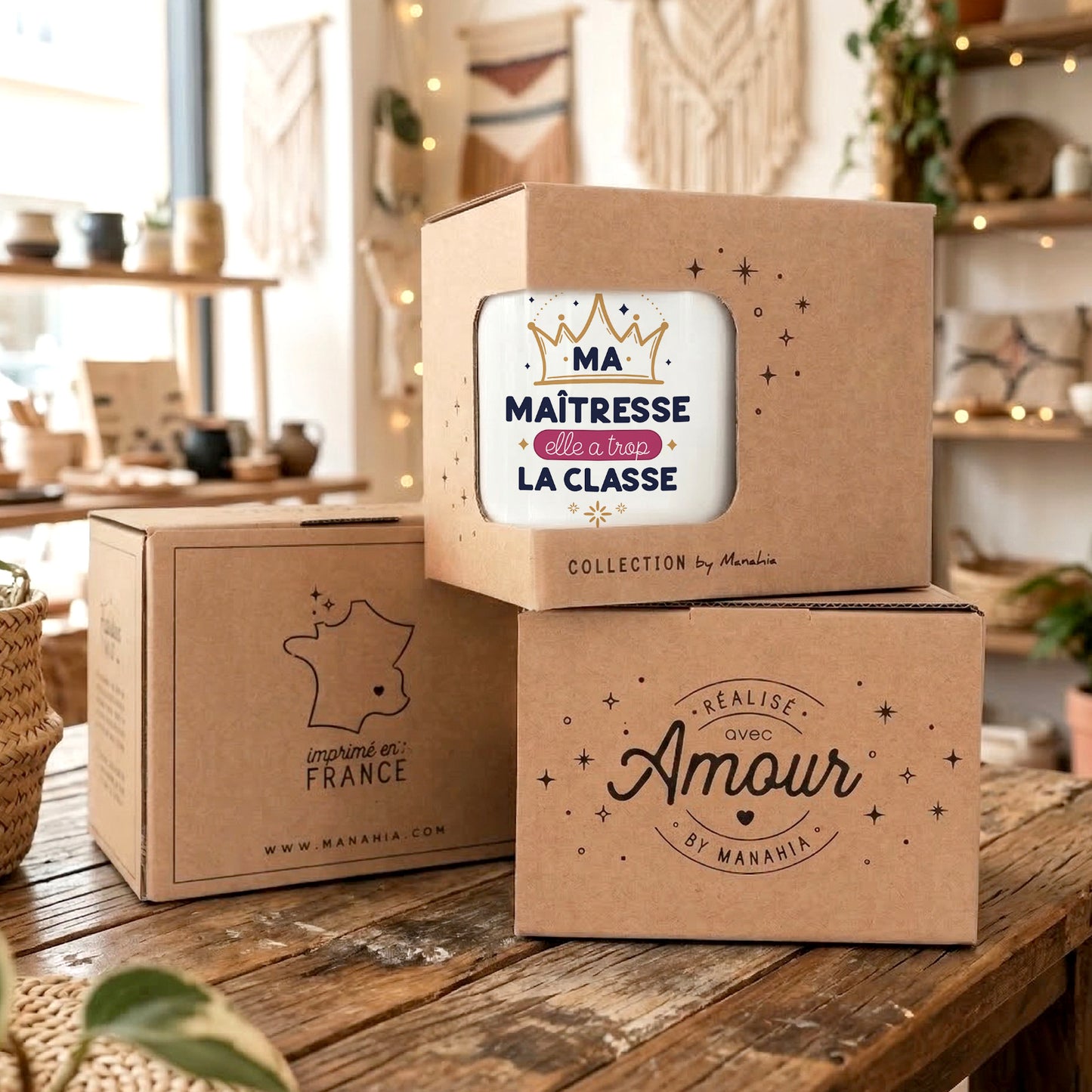 Mug maîtresse – Ma maîtresse, elle a trop la classe – cadeau maîtresse – fin d’année scolaire