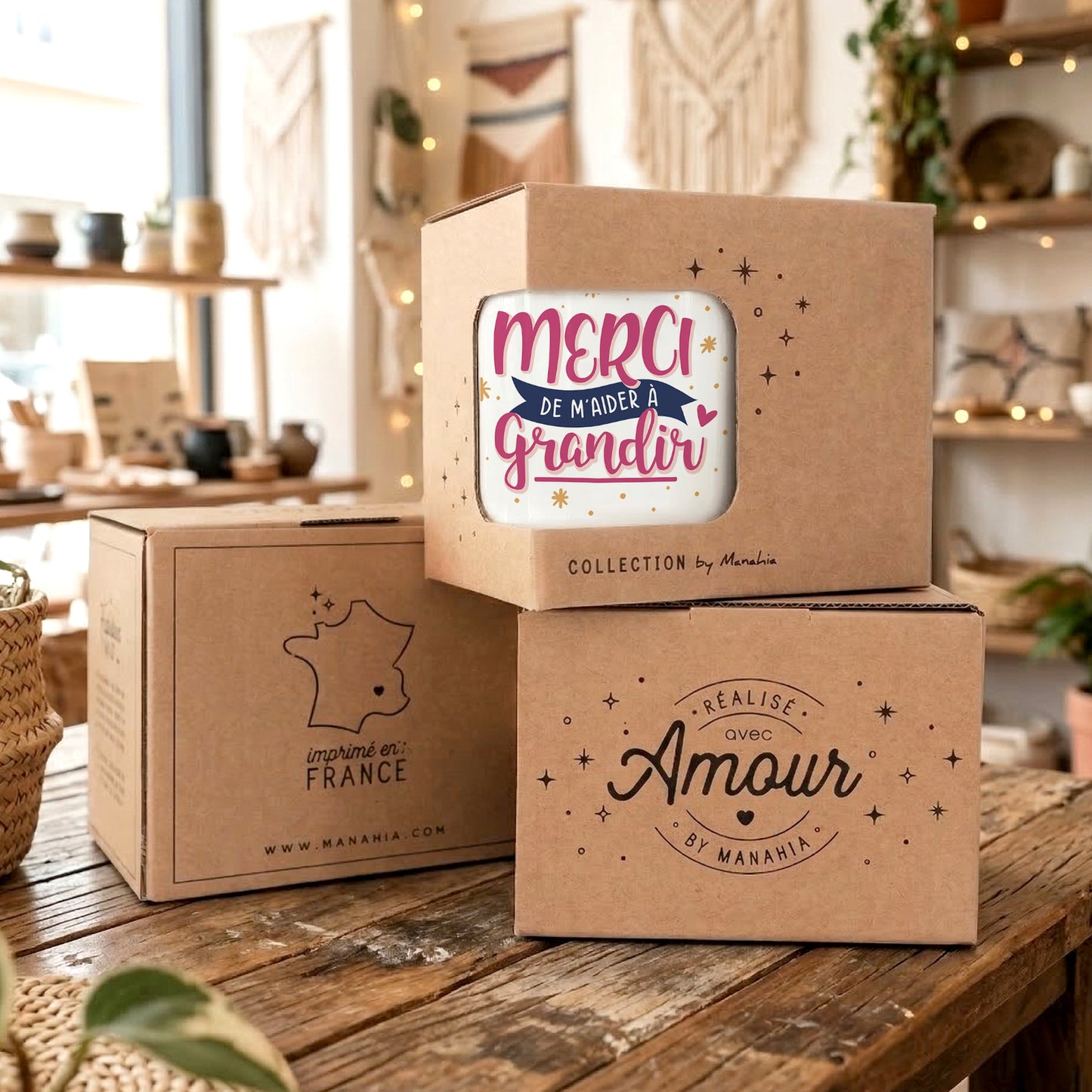 Mug école & nounou – Merci de m'aider à grandir – cadeau nounou – cadeau école