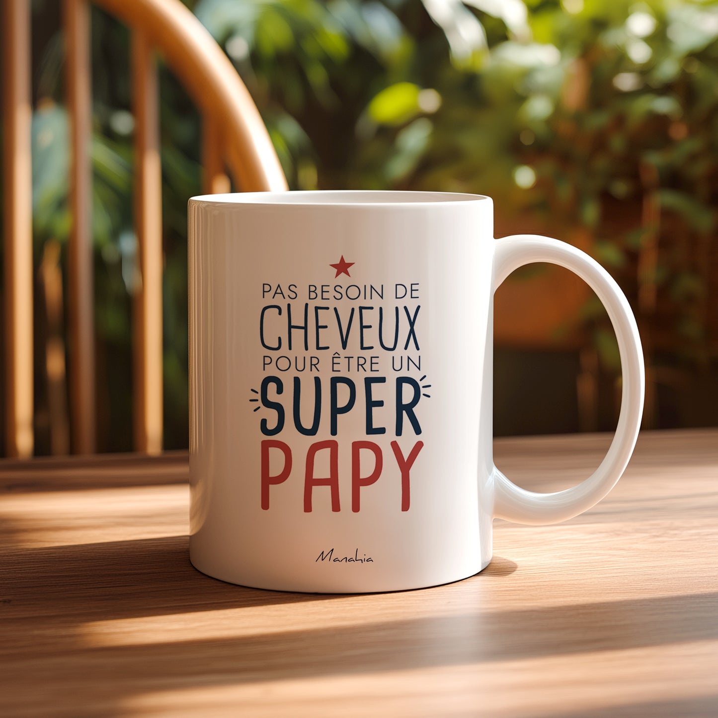 FR - MUG - Pas besoin de cheveux pour être un super papy