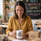 Mug maîtresse – Derrière chaque élève épanoui se cache une maîtresse formidable – cadeau maîtresse – fin d’année scolaire