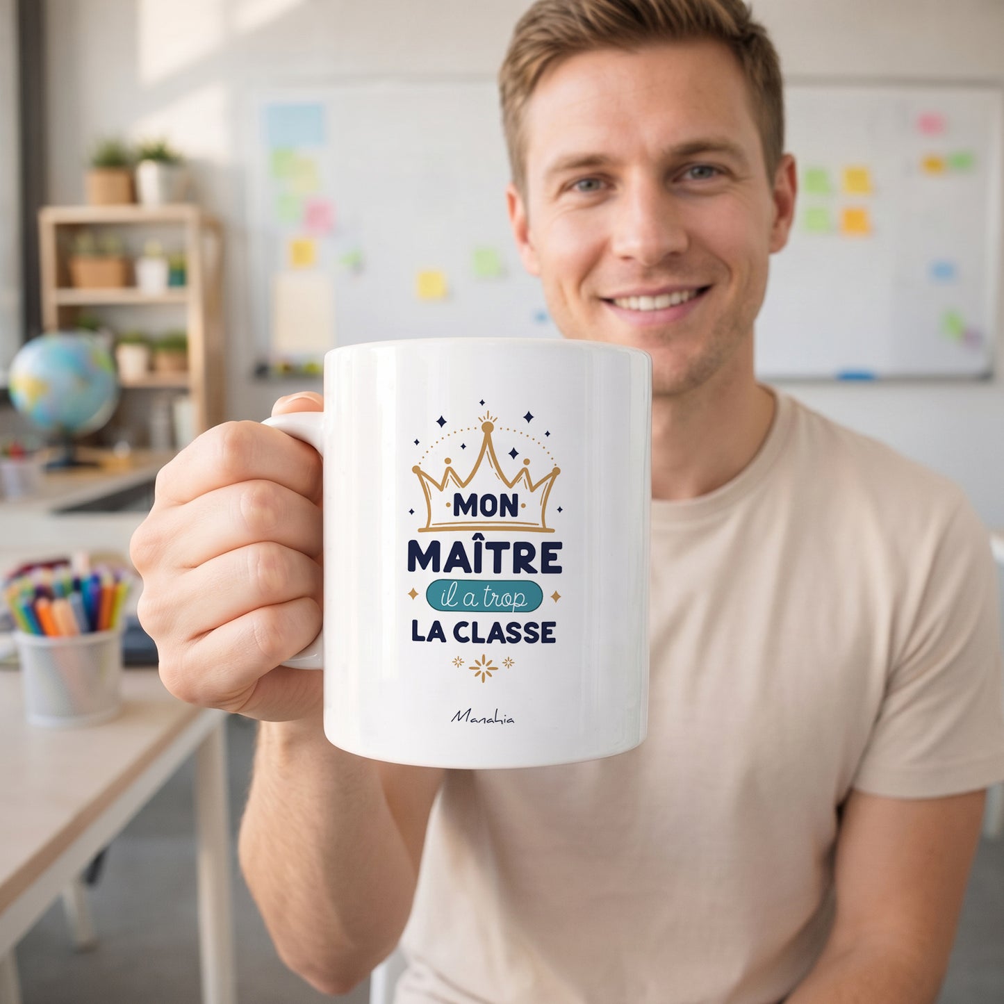 Mug maître – Mon maître, il a trop la classe – cadeau maître – fin d’année scolaire