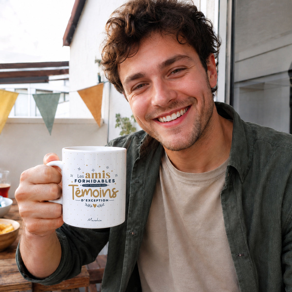 Mug témoin – Les amis formidables font toujours des témoins d'exception