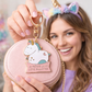 Porte-clés licorne – Je prends la vie côté paillettes – cadeau femme