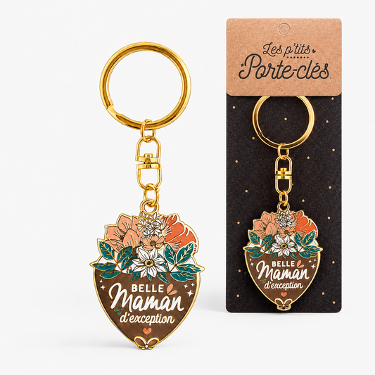 Porte-clés belle-maman – Belle maman d'exception – cadeau belle-mère