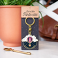 Porte-clés - Je porte bonheur - Montgolfière – cadeau porte-bonheur