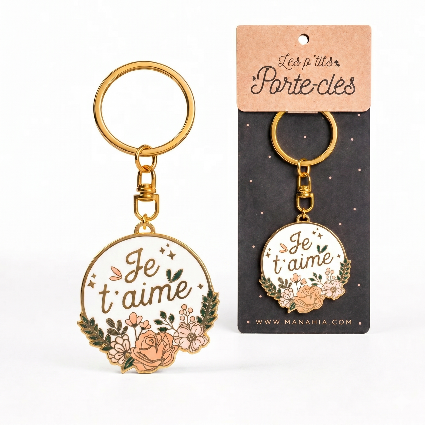 Porte-clés Je t’aime – cadeau Saint-Valentin – cadeau amour