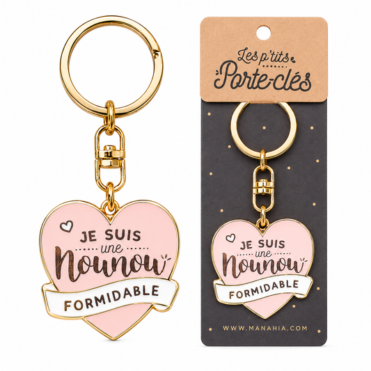 Porte-clés - Je suis une nounou formidable – cadeau merci nounou
