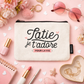 Pochette tatie – Tatie je t’adore pour la vie – pochette coton – cadeau tata