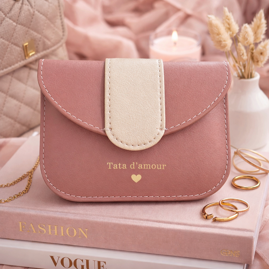 Porte-monnaie tata – Tata d’amour – cadeau tata – anniversaire – Noël – fête des tatas