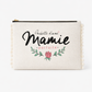 Pochette pompons mamie – Pochette d’une mamie parfaite – pochette coton – cadeau mamie – fête des grands-mères