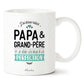 Mug papa grand-père – J'ai deux rôles, papa et grand-père et je gère les deux à la perfection – cadeau papa – cadeau grand-père