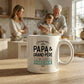 Mug papa grand-père – J'ai deux rôles, papa et grand-père et je gère les deux à la perfection – cadeau papa – cadeau grand-père