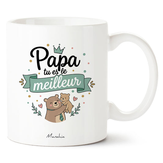 Mug papa – Papa tu es le meilleur – cadeau papa – fête des pères