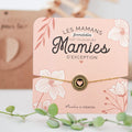 Bracelet médaillon doré future mamie, annonce de grossesse - Manahia