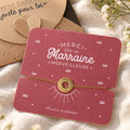 Bracelet Marraine - Médaillon Doré en Acier Inoxydable