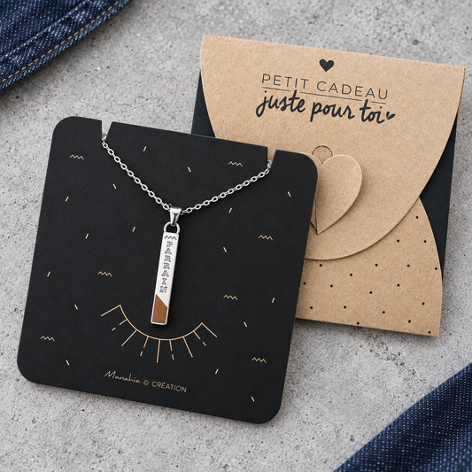 Collier Parrain gravé