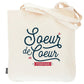 Tote bag sœur de cœur – Sœur de cœur forever – sac coton – cadeau amie – anniversaire