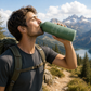 Bouteille aventure – Vivre d'aventure et de voyage – gourde isotherme inox 500 ml – cadeau voyageur – randonnée