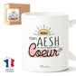 Mug AESH – Merci mon AESH de m'accompagner avec le cœur – cadeau AESH – fin d’année scolaire