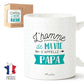 Mug papa – L'homme de ma vie s'appelle papa – cadeau papa – fête des pères