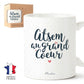 Mug ATSEM – ATSEM au grand cœur – cadeau ATSEM – fin d’année scolaire