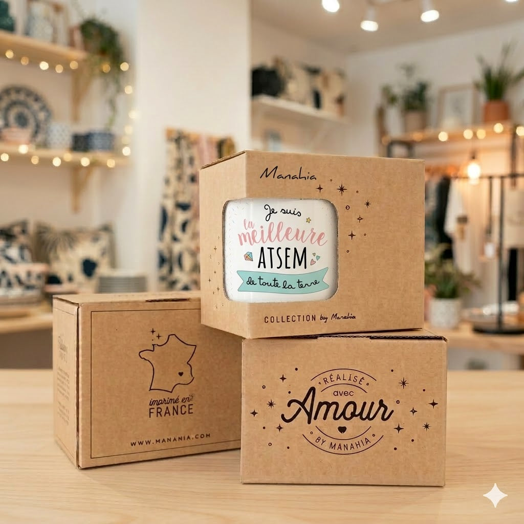 Mug ATSEM – Je suis la meilleure ATSEM de toute la terre – cadeau ATSEM – fin d’année scolaire