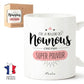 Mug nounou – Nounou super pouvoir – cadeau nounou – fin d’année scolaire – merci nounou