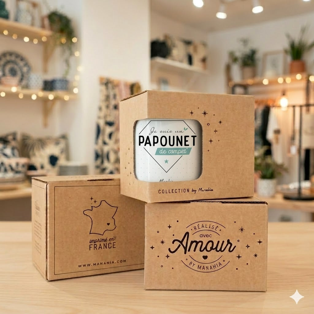 Mug papounet – Je suis un papounet de compet' – cadeau papa – fête des pères