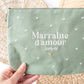 Pochette brodée - Marraine d'amour forever - Manahia