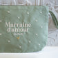 Pochette brodée - Marraine d'amour forever - Manahia