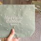 Pochette brodée - Marraine d'amour forever - Manahia