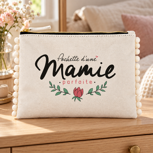 Pochette pompons mamie – Pochette d'une mamie parfaite