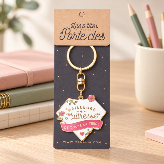 Porte-clés maîtresse – Meilleure maîtresse de toute la terre