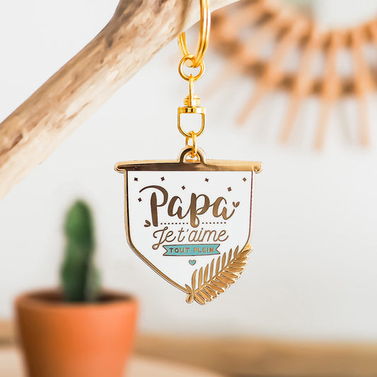 Porte-clés papa – Papa je t'aime tout plein
