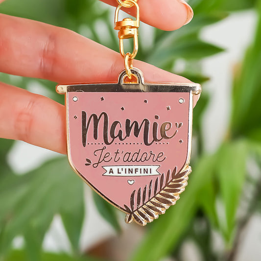 Porte-clés mamie – Mamie je t'adore à l'infini
