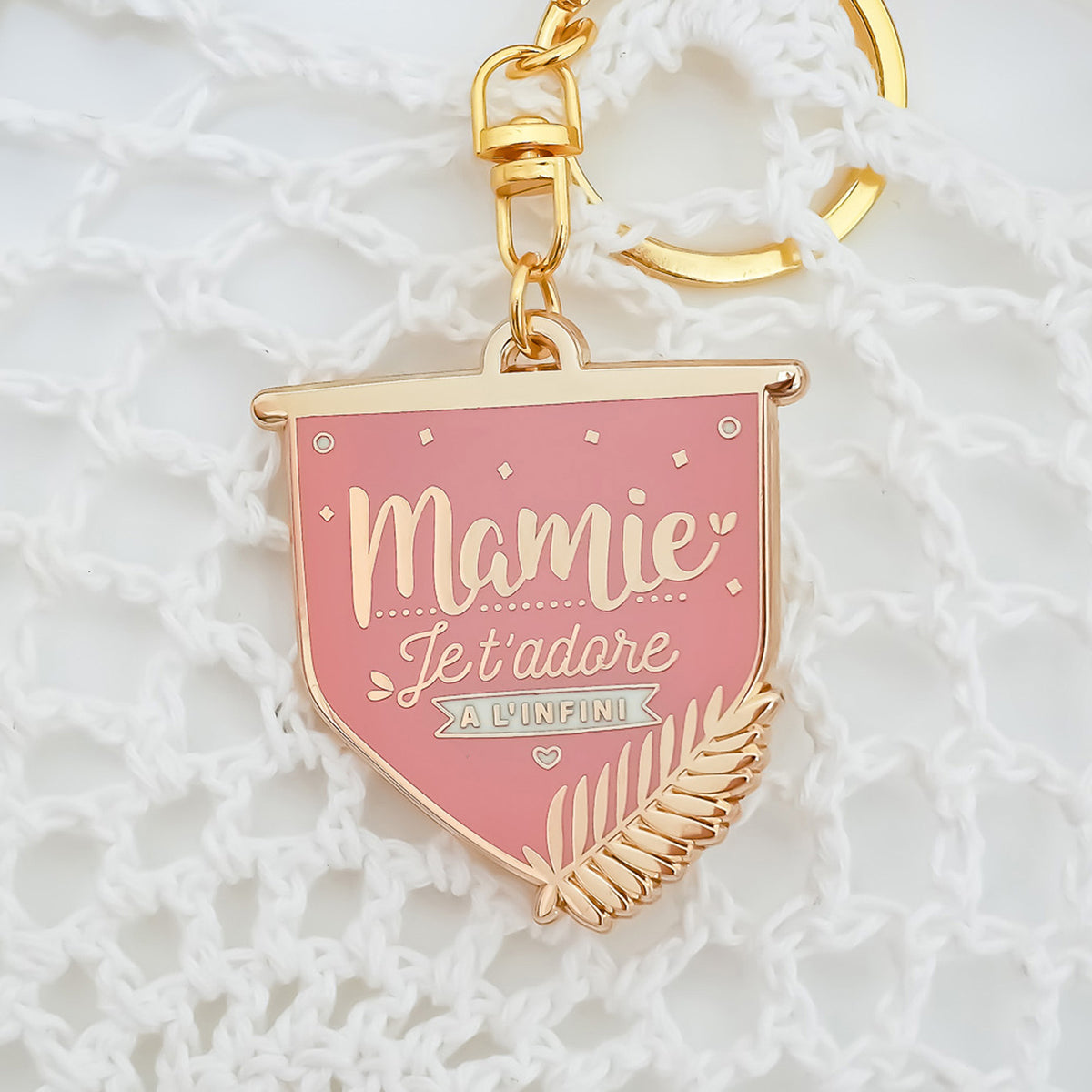 Porte-clés mamie – Mamie je t'adore à l'infini