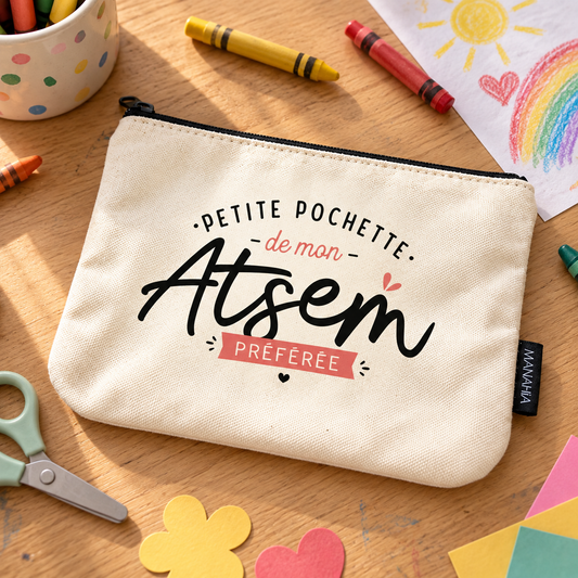 Pochette ATSEM – Petite pochette de mon ATSEM préférée