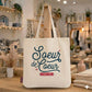 Tote bag sœur de cœur – Sœur de cœur forever – sac coton – cadeau amie – anniversaire